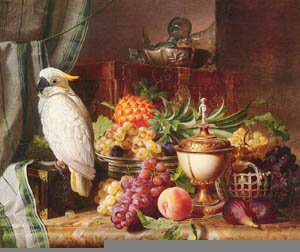 Peinture à l'huile Still Life Josef Schuster - L'élégance artistique intemporelle