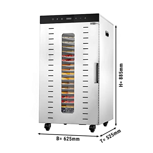 GGM Gastro | DGHB20 | Dörrgerät/ Dörrautomat - mit 20 Ablagen - Edelstahl – Bild 3