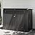 Jolydale 79 Cu. Ft Premium Storage Shed 3.3 x 5.6 FT Outside Metal Trash Shed Waterproof Outside Storage with Lid Chain Storage Trash Can Weeding Tools, for Garden, Backyard, Patio (Black)