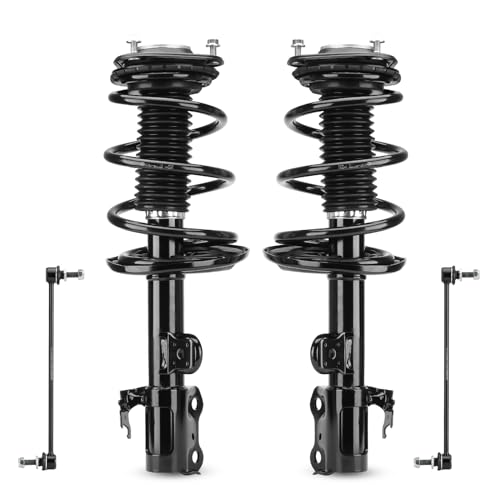Front Struts w/Coil Spring & Sway Bar Links for 2006-2012 Toyota Rav4 (ONLY 3.5L Engine Models), Shock Absorber Assembly Replace 272275 272276 K750043, 4PCS by ILONPA - Used condition - US$80.18