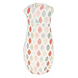 ergoPouch 2.5 Tog Swaddle and Sleep Bag, Blush Leaf, 3-12 Months