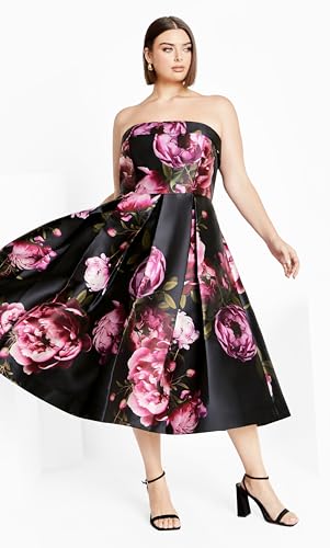 Image of City Chic Women's Plus Size Dress - Tiffany Bloom