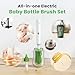 Bestidy Electric Baby Bottle Cleaner Kit for Travel- Rechargeable 360° Rotation Electric Baby Bottle Brush with Replaceable Nipple/Straw Brush, 2-Speed Modes, 50ml Lotion Bottle & Storage Bag