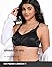 Wingslove Women's Full Coverage Minimizer Bra Wirefree Plus Size Bras Non-Padded Large Busts Comfort Straps Support (Black,36DD)