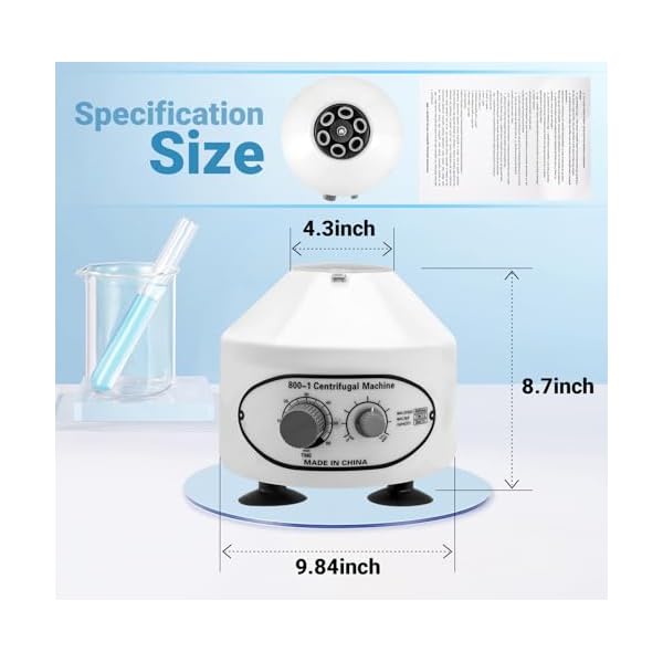 Centrifuge-Machine-Lab-Benchtop-Centrifuges-Desktop-Electric-Lab-Laboratory-Centrifuge-Machine-Lab-Medical-Practice-wTimer-and-Speed-Control-Low-Speed4000-RPM-Capacity-20-ML-x-6-110v Centrifuge-Machine-Lab-Benchtop-Centrifuges-Desktop-Electric-Lab-Laboratory-Centrifuge-Machine-Lab-Medical-Practice-wTimer-and-Speed-Control-Low-Speed4000-RPM-Capacity-20-ML-x-6-110v