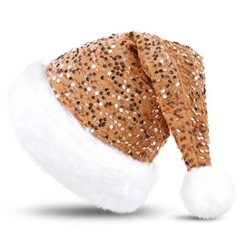 KONVINIT Weihnachtsmütze Erwachsene Nikolausmütze Weihnachtsmann...