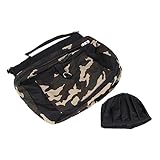 Hunderucksack: haupt-seitenfächer mit reißverschluss und halboffenen taschen zum tragen von hundefutterhalter, wasser, snacks, müllentsorgungsbeuteln usw., campingrucksack für hunde