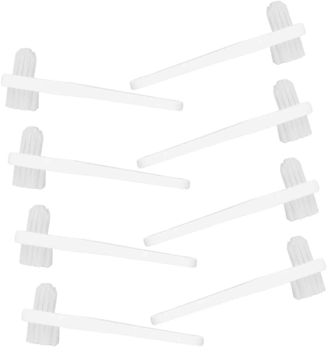 VALICLUD 8pcs Double-Headed Denture Cleaning Brush Set Portable Mini Toothbrush for Travel Multi-Functional Household Supplies Easy to Use for Denture Care