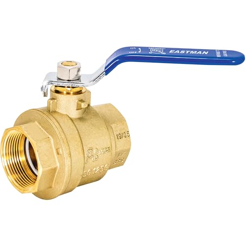 Image of Eastman 1-1 /2 Inch IPS Heavy Duty Full Port Ball Valve, Brass Plumbing Fitting, 20053LF