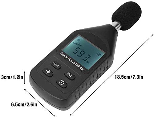 Volume du son instrument de mesure RJJ noisemeter digital LCD 30-130dB