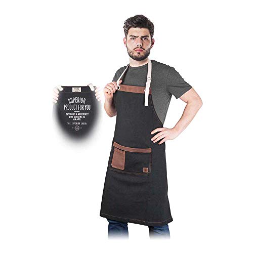 Reis FMOCCA Tablier de protection Noir/marron 91 x 88 cm