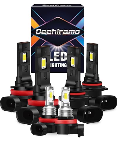 Dechiramo Compatible For 2014 2015 2016 2017 2018 2019 Toyota Highlander High Low Beam and Fog...