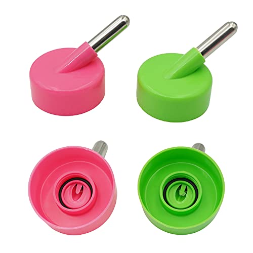2Pcs Pet Water Bottle Rabbit Hang Water Drinking Bottle No Drip Small Pet Fountain Automatic Water Feeder Watering Systerm For Rabbit Guinea Pig Hamster Color Random #TOP5