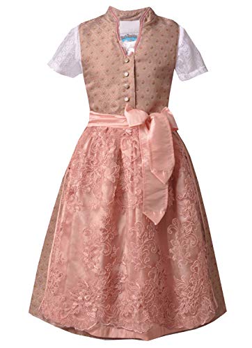Kinderdirndl Florentina Taupe Set-3tlg. Turi, Gr. 164