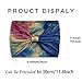 STGDAK Boho Headbands For Women Fashion Stretch Wide Hair Bands Tie Dye Knoted Turban Head Bands Yoga Running Sweatband Elastic Headband Stylish Wrap Headbands Hair Accessories for Teen Girls 4 Pack