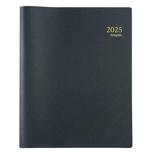 BREPOLS 1 Agenda semanal TIMING GENOVA, janeiro de 2024 a dezembro de 2024, dimensão 17 x 22 cm, preto