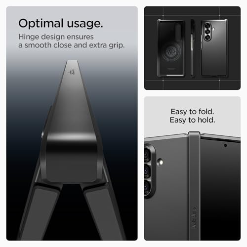 Spigen for Galaxy Z Fold 7 Case, Tough Armor Pro MagFit [Hinge Protection] [Fast Wireless Charging/Magnet for Galaxy] - Black - image 7