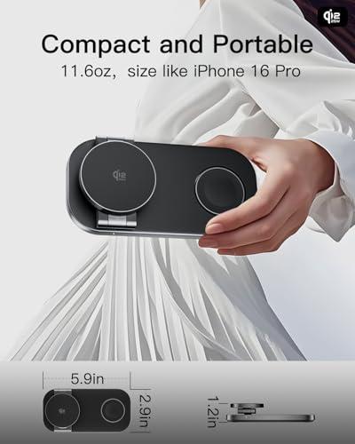 KEEPRO T8 3-in-1 Foldable Qi2 MagSafe Charging Station — view 5