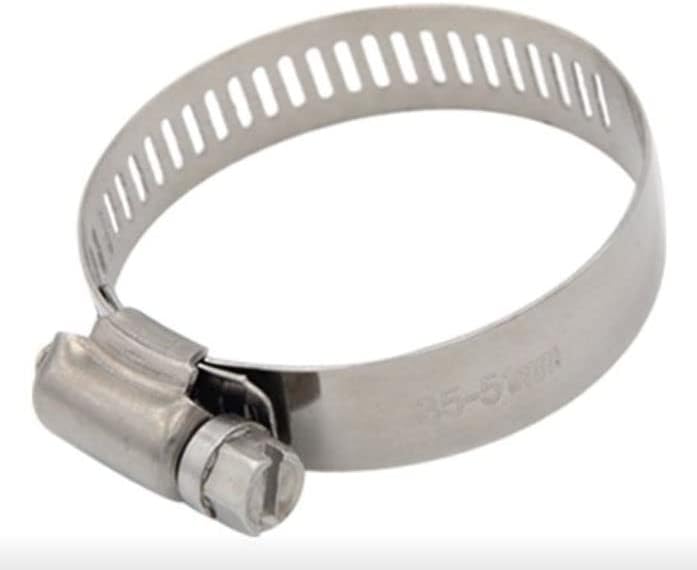 MarineNow Abrazaderas de manguera de acero inoxidable 316 de grado marino de alta calidad, banda de 0.500 in, elige el tamaño y la cantidad del