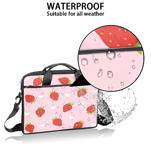 Bolso de portátil impermeable Fruit Lovely Strawberry 13-15 pulg miniatura 3