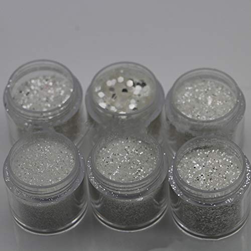 Nail Art Glitter Powder for Women,Nail Art Decor Glitter Dust Powder Set DIY Acrylic UV Gel Tips Accessory Tool Gift… - Afbeelding 5