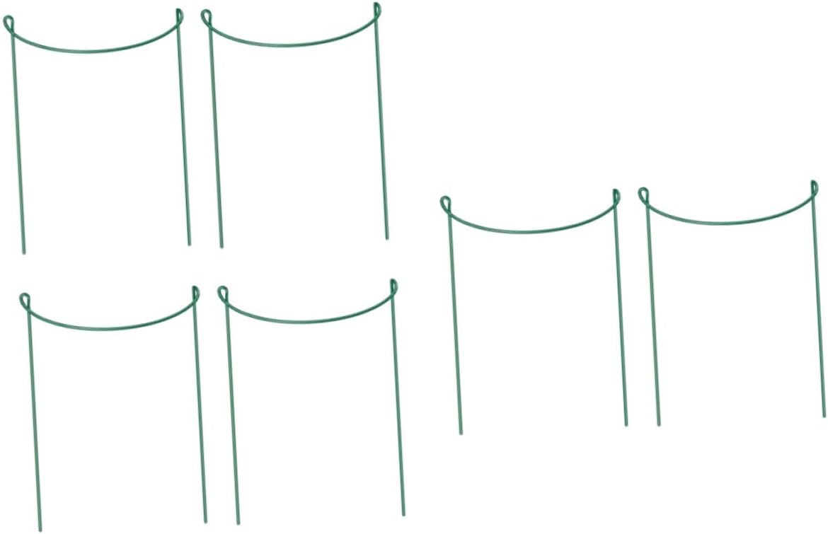 6pcs Plant Support Stands Flower Trellis Potted Plant Supports Half Round Design