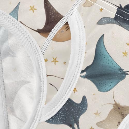 Wusikd Cute Manta Ray Boys' Underwear Cotton Boys Briefs Soft Toddler Underwear 2T 5