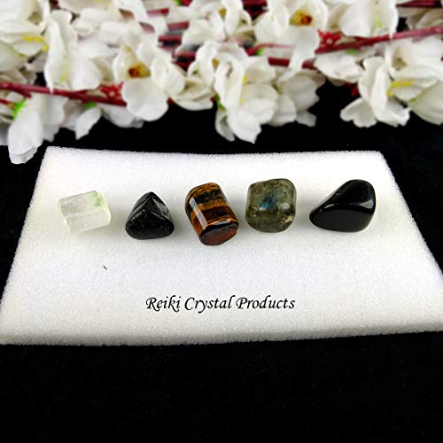Image of Reiki Crystal Products Certified Natural Crystal Tumble Stone Kit | Multiple Crystal Stone Sets for Meditation, Reiki, Chakra & Spiritual Practices