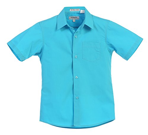Gioberti Boy's Short Sleeve Solid Dress Shirt4