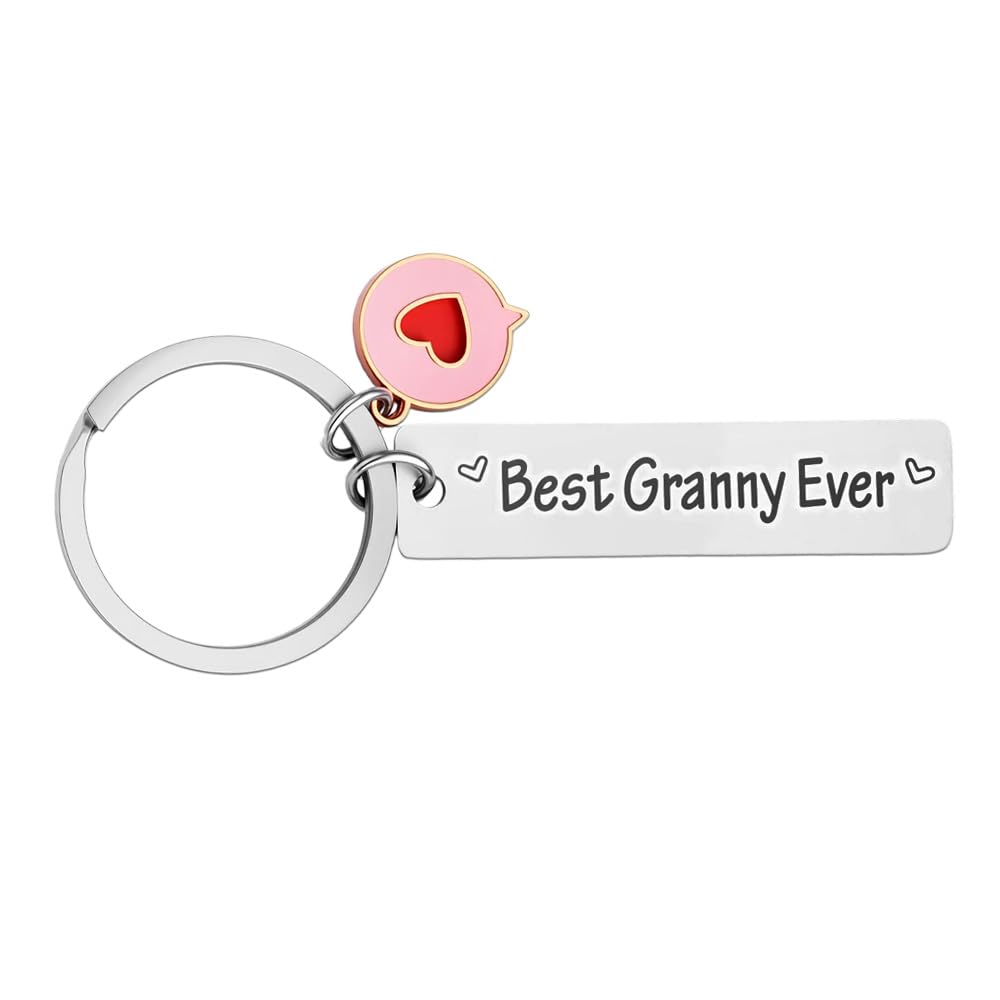 Funny Best Granny Ever Keyring Gift for Grandma Nana Birthday Gifts for Nana Nan Mothers Day Gifts for Grandma Nan Best Nana Ever Gifts for Granny Nannie Gifts from Grandson Granddaughter