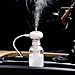 JISULIFE Car USB Humidifier with Container Diversity, Portable Ultrasonic Cool Mist Humidifier with Adjustable Length, Quiet Operation, Travel Mini Air Humidifier for Baby, Room, Desk, Office - White