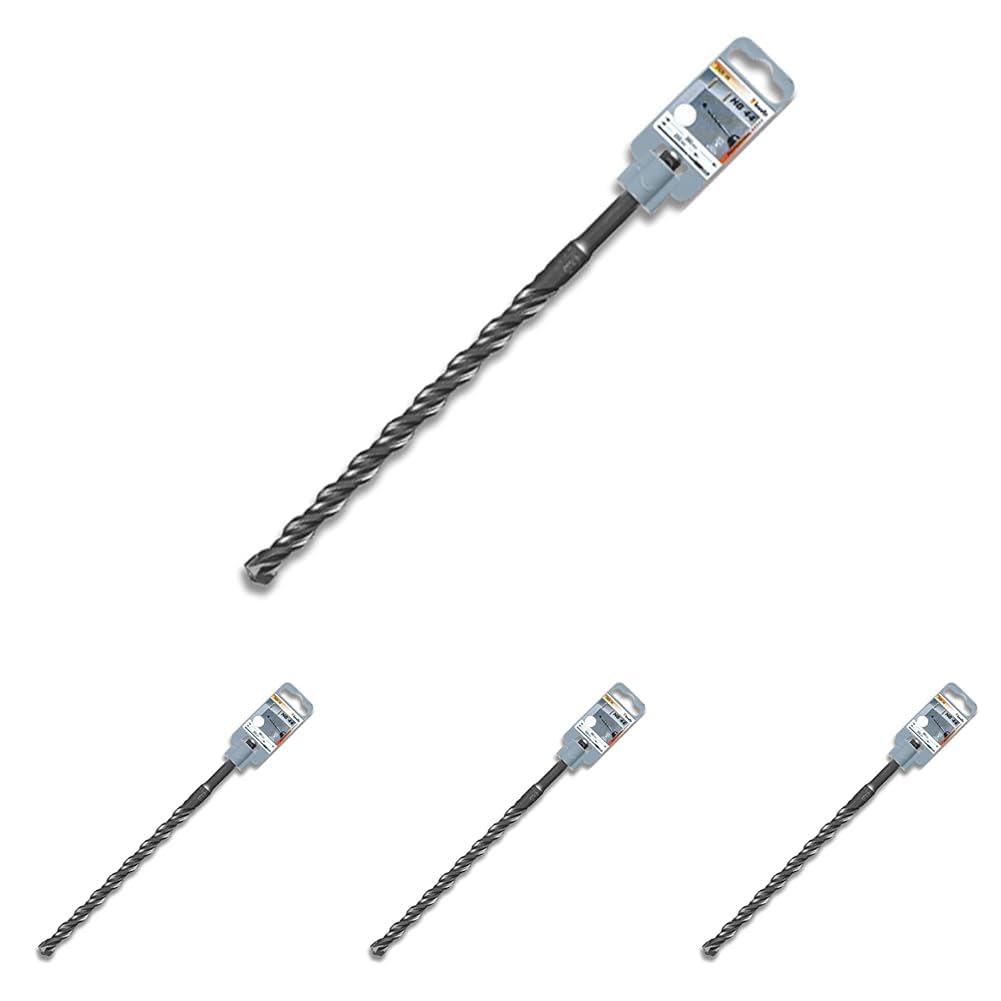 kwb SDS plus HB 44 Hammerbohrer Ø 8 mm (Länge 260 mm, hochtemperatur gelötete hartmetallschneide) (Packung mit 4)