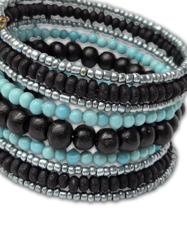 Image of DCA Wood /Glass Multicolor Women Bangle /Bracelet
