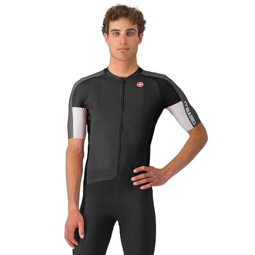 CASTELLI Maillot Entrata 6 pour Homme, Protection UPF contre le Soleil, Maillot Manches 3/4 pour Cyclisme sur Route & VTT & Course, Small