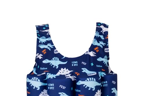 Image of Toddler Kids One-Piece Float Swimsuit with Adjustable Buoyancy UPF 50+ Sun Protection for Beach Pool Boys Girls