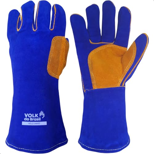 Luva De Raspa Soldador Epi Com Ca Alta Temperatura Weld Volk