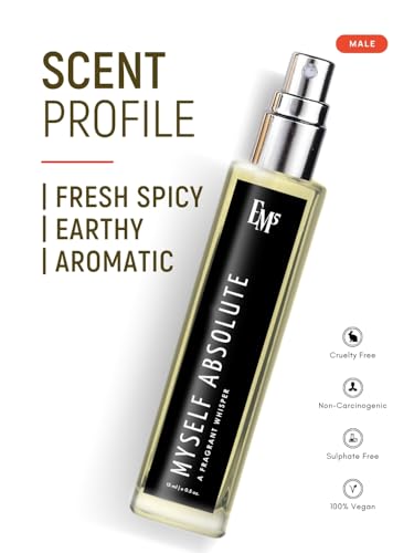 Image of EM5 Myself Absolute EDP Perfume for Men | Fresh Spicy Earthy Aromatic Fragrance | Strong and Long Lasting Eau De Parfum Spray | Luxury Gift for Him | 15ml