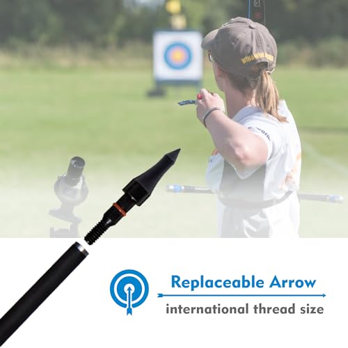 image for MOLFUJ 12pcs Archery Arrow Tips 100/125/150/200 Grain Field Tips 5/16 