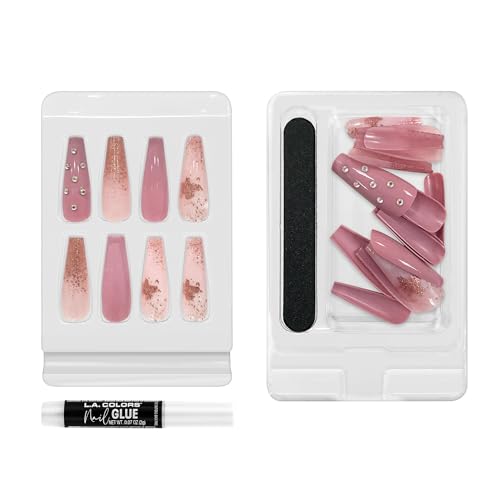 Image of L.A. COLORS Lavish Nail Luxe Finish Nail Tip Kit (carded), Better Times CNT468