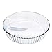 DAQ Utensilios para Hornear Tostador de Vidrio óptimo de Alta Resistencia, fácil Agarre, 261 x 59 mm, 2,1 l, para Hornear en el hogar, Utensilios para Hornear (Recipiente de Vidrio para Hornear, 261