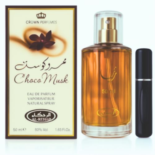 Choco Musk Al-Rehab Eau de Parfum 50 ml + Atomizador de Viaje –...