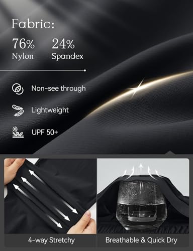 baleaf Women's Athletic Shorts 7 Inch Long Hiking Shorts High Waist Pockets3