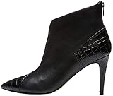  find. Damen Contrast Heel Stiefeletten, Schwarz (Black), 39 EU