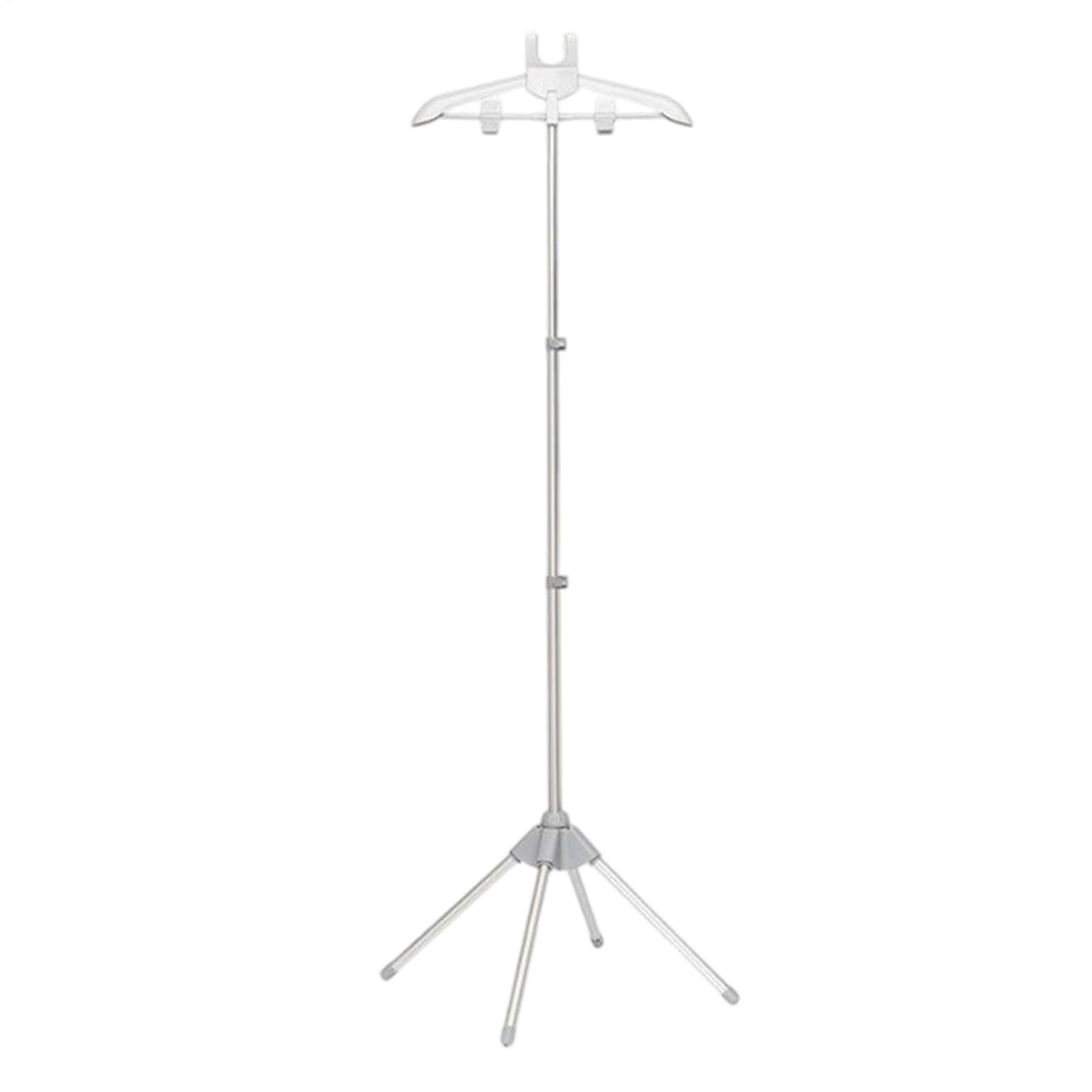 Soporte de plancha de vapor telescópico y percha estable para ropa de lavandería