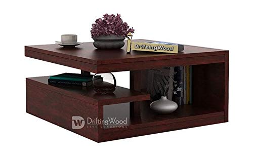 Image of DRIFTINGWOOD Sheesham Wood Liddle Coffee Center Table for Living Room | Mahogany Finish