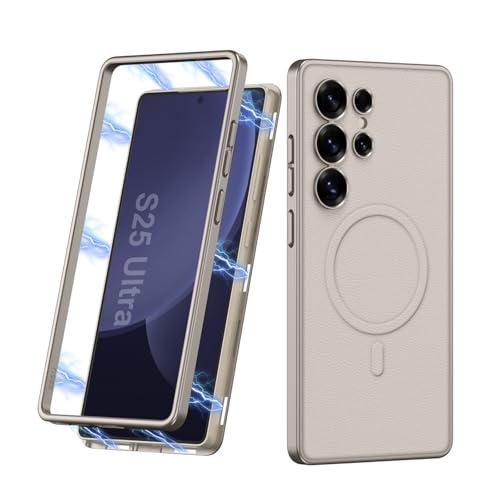 Coque Samsung S25 Ultra en cuir étui ultra fin pour le quotidien