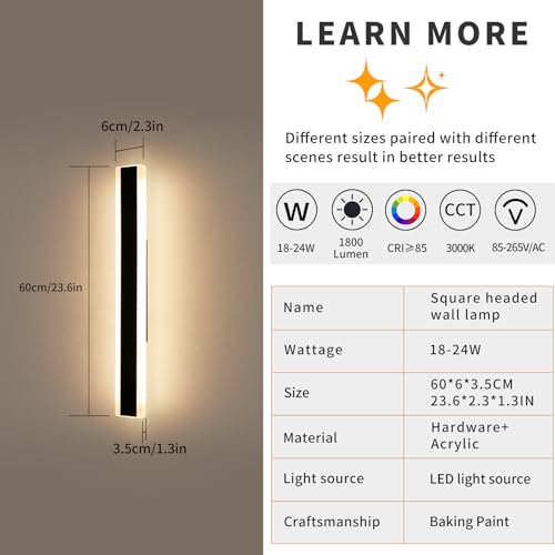 Mikeru2pack236inchoutdoorwalllightfixtures3000kmodernoutdoorlightsexteriorforhouseip65waterproofrustoutdoorlightfixtureshardwirewallmountexteriorlightingforshopgarage  Urban Country Home Decor Mikeru 2pack 236inch outdoor wall light fixtures 3000k modern outdoor lights exterior for house ip65 waterproof rust outdoor light fixtures hardwire wall mount exterior lighting for shopgarage  urban country home decor