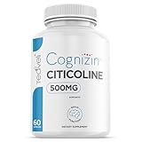 Teaveli Cognizin Citicoline- 500mg CDP Choline Capsules- Clinically Studied Brain Supplement to Support Clarity, Concentration and Memory – Most Bioavailable Form of Choline Supplements - 60 Servings