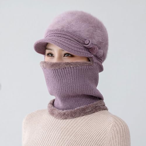 Middle-Aged and Elderly Hat Ladies Winter Thickened Mom Wool Cap Elderly Winter Warmth4
