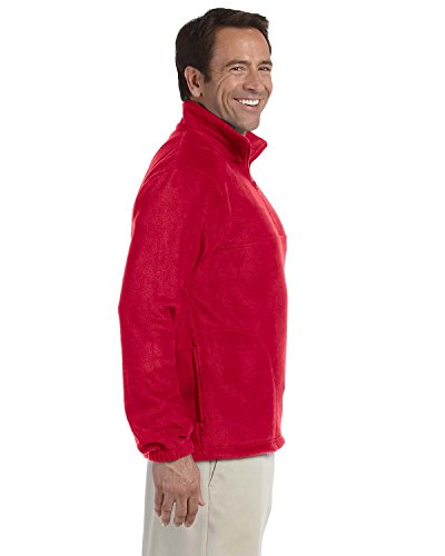 8 oz. Quarter-Zip Fleece Pullover, Medium, RED3
